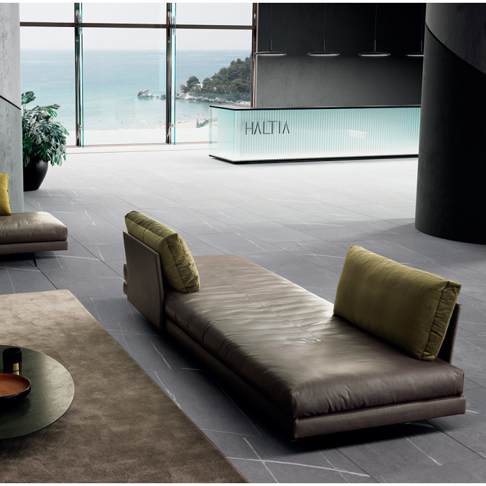 Stone sofa, texture and attitude collide with avant-garde art