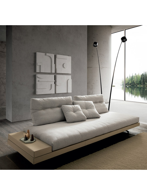 Stone sofa, texture and attitude collide with avant-garde art