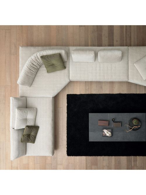 Stone sofa, texture and attitude collide with avant-garde art